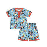 Short sleeves mouse dog top shorts boys pajamas
