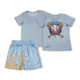 Baseball top ice cream sprinkle shorts boys clothes