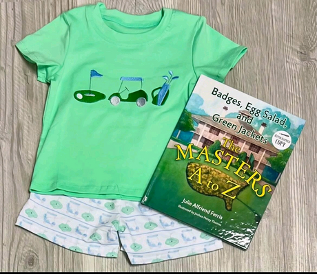 Short sleeves golf top shorts kids boys clothing