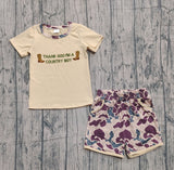 Thank god I'm a country boy boots camo kids outfits