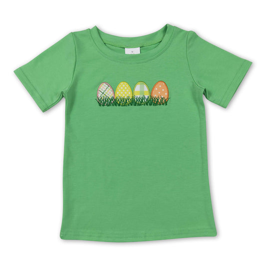 Green eggs short sleeves kids easter shirt