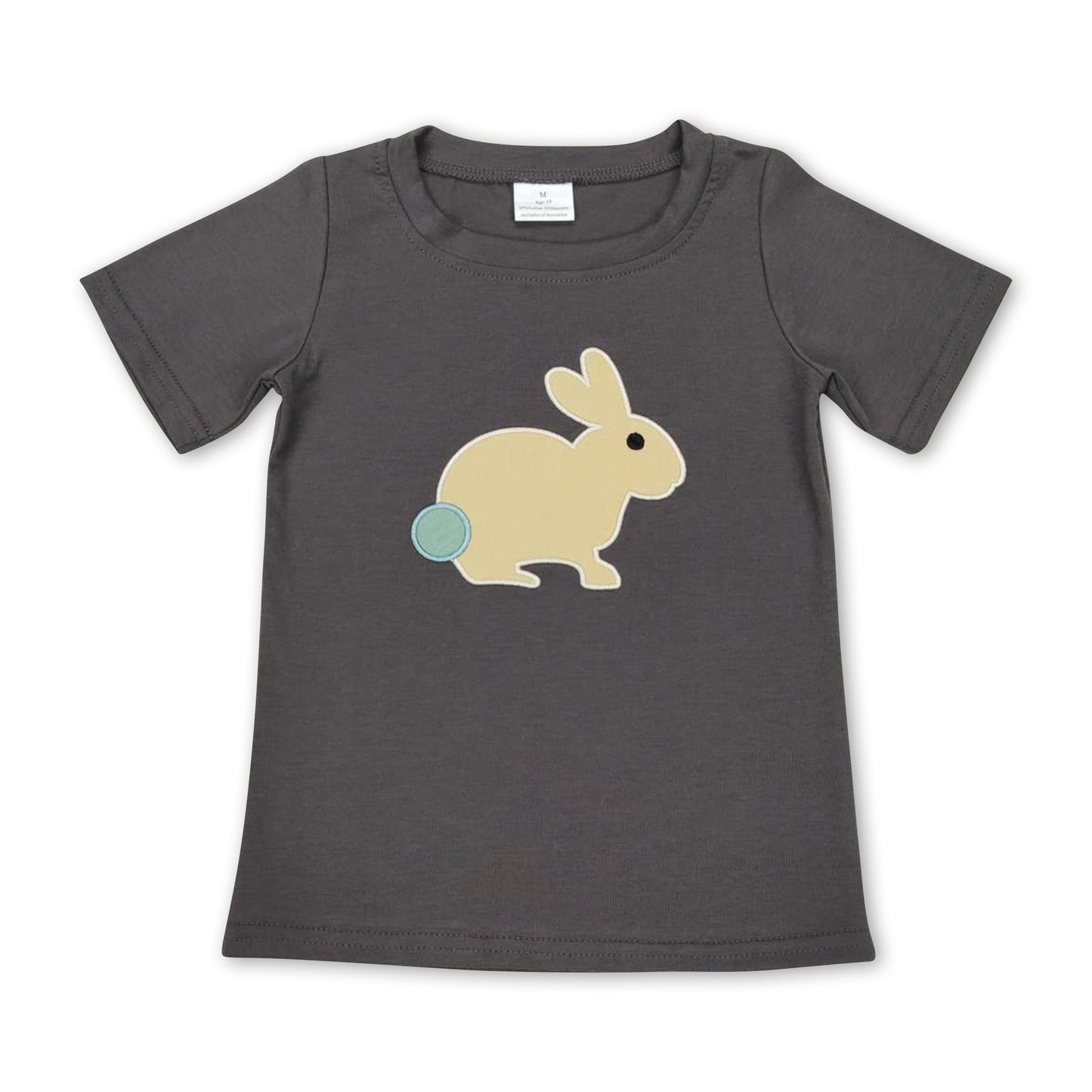 Short sleeves rabbit kids boy easter shirt