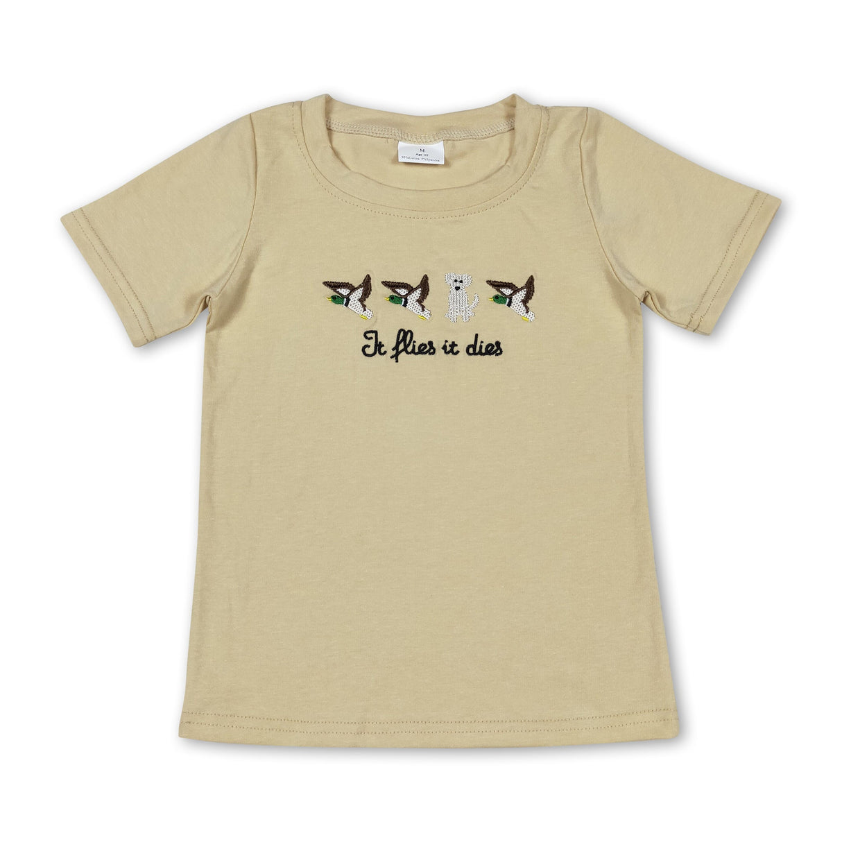 Short sleeves duck dog kids boys shirt