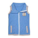 Sleeveless Christmas hat dog baby boy zip vest