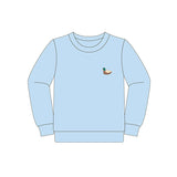 Light blue long sleeves duck kids boys shirt