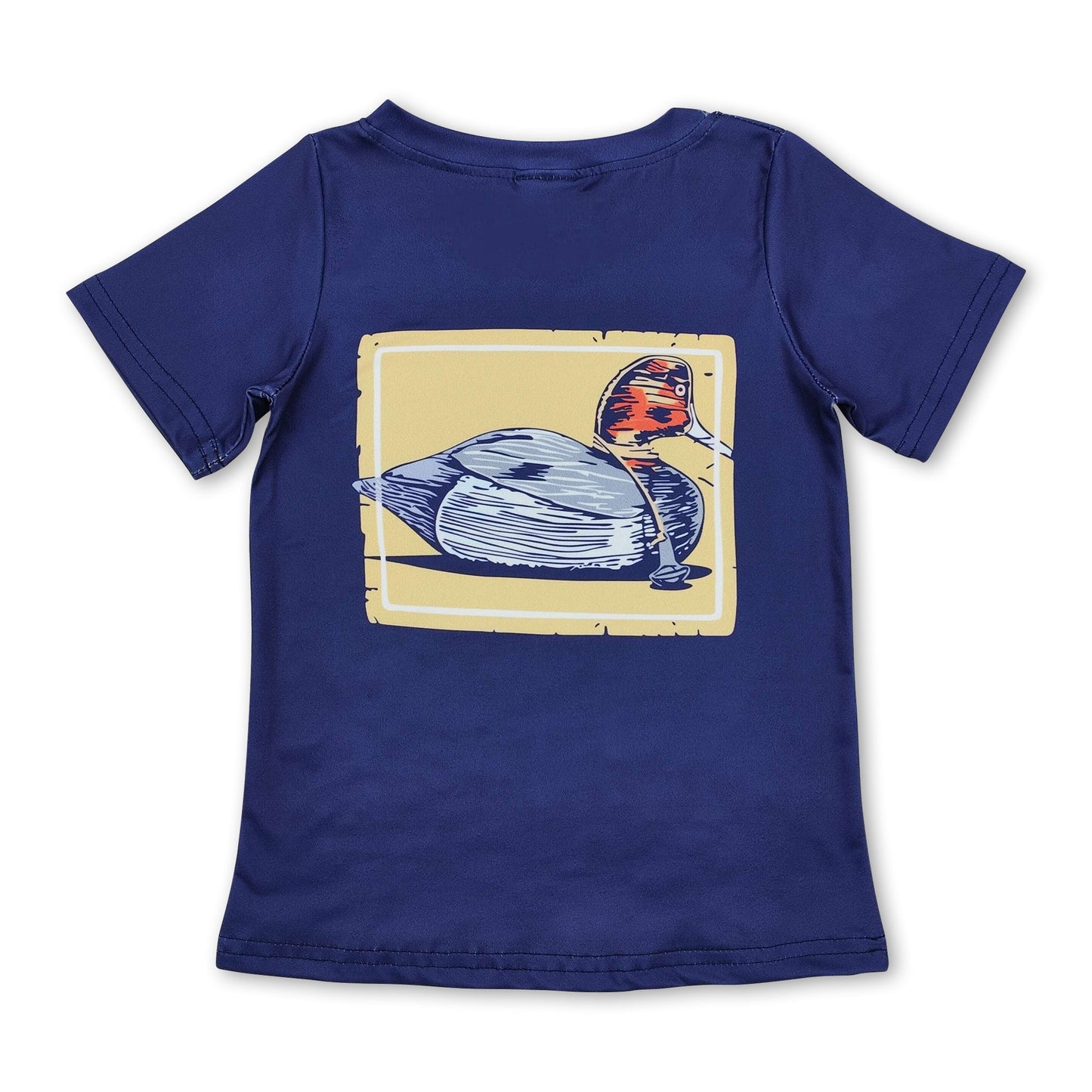 Short sleeves navy duck kids boys hunting shirt