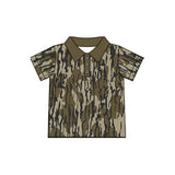 Short sleeves camo kids boys polo shirt