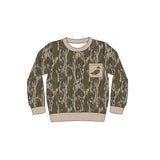 Duck pocket camo long sleeves kids boys shirt
