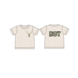 Short sleeves deer camo boy baby kids shirt