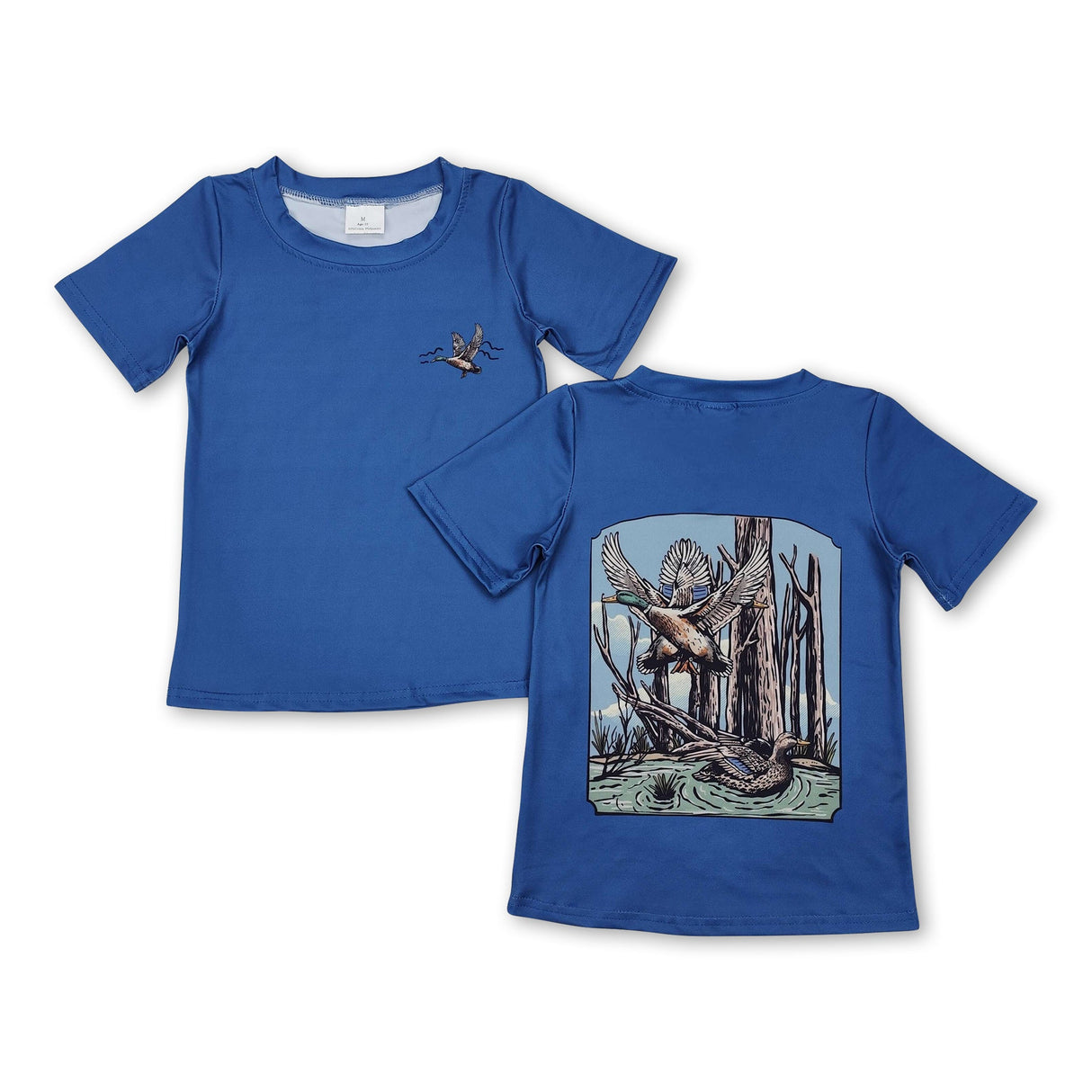 Short sleeves blue duck kids boys shirt