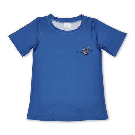 Short sleeves blue duck kids boys shirt