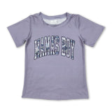 Short sleeves grey camo mama's boy children shirt