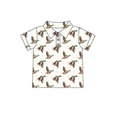 Short sleeves duck kids boys summer polo shirt