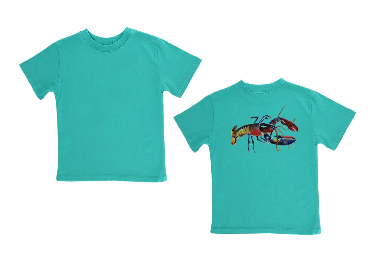 Short sleeves crawfish kids boys summer shirt