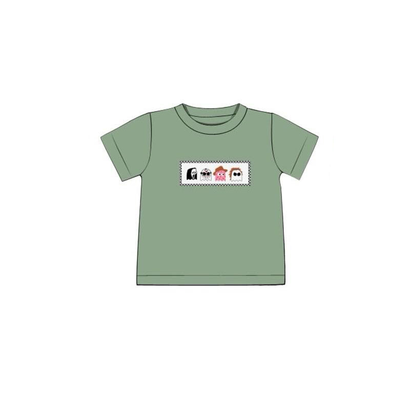 Short sleeves scream ghost kids boys Halloween shirt