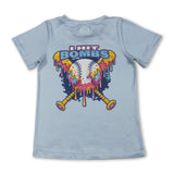 Light blue baseball kids boys summer shirt