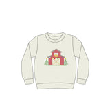 Long sleeves farm Christmas lighting kids shirt