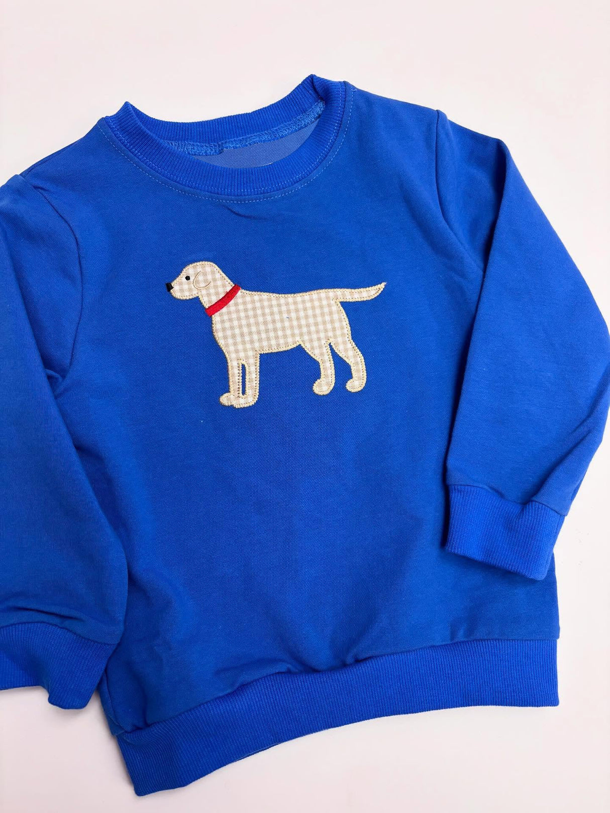 Blue long sleeves plaid dog baby boy fall shirt