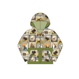 Hunting dog duck deer turkey baby boys hooded jacket