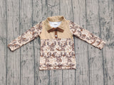 Long sleeves deer camo hunting kids boys hoodie