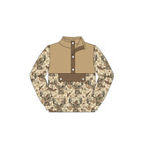Long sleeves deer camo hunting kids boys hoodie
