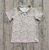 Short sleeves duck camo kids boys polo shirt