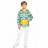 Long sleeves constructions pocket zipper boy hoodie