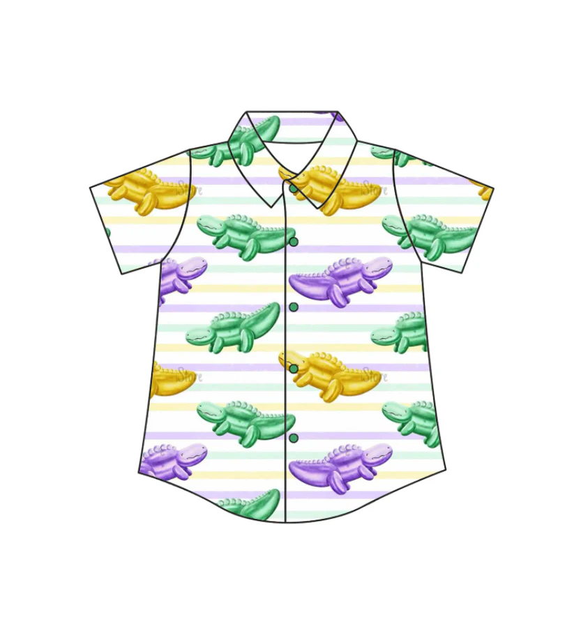 purple yellow green turtle kids boys set