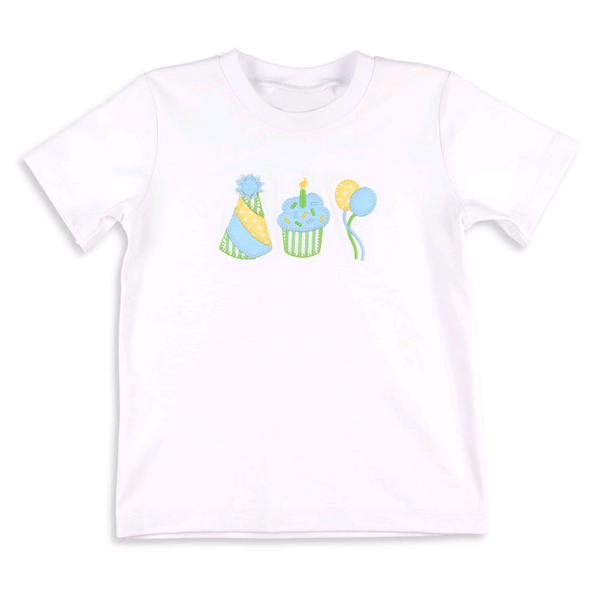 birthday cake print long sleeves kids boys top