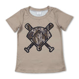 Short sleeves olive camo golf baby boy T-shirt