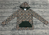 Long sleeves duck camo pocket adult men hoodie