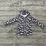 Long sleeves fish pocket baby kids hoodie