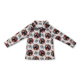 Long sleeves let's rodeo western boys zipper pullover