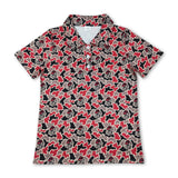 Short sleeves camo dog G adult men team polo shirt