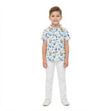 Short sleeves constructions kids boys polo shirt