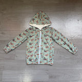 Long sleeves kids boys duck hooded zipper jacket