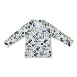 Long sleeves constructions kids boys zipper pullover