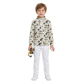Long sleeves constructions kids boys zipper pullover