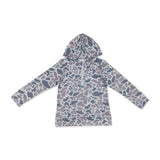 Long sleeves grey camo pocket zipper kids boys fall hoodie