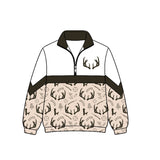 Long sleeves deer kids hunting zipper pullover