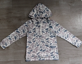 Long sleeves grey camo men pocket zipper hoodie