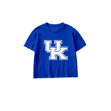 Short sleeves blue U K kids boys team shirt