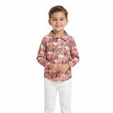 Pumpkin ghost boy Halloween button down shirt