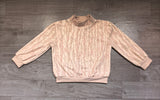Long sleeves light camo mock neck kids active top