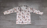 Long sleeves stripe duck kids boys zipper pullover