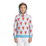 Light blue long sleeves crawfish kids boys hoodie