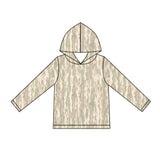 Long sleeves light hunting camo kids boys hoodie