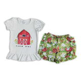 Farm girl cute baby kids clothes