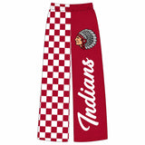 MOQ 5 pcs plaid feather kids girls team pants