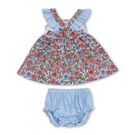 I love DADDY floral tunic bummies girls clothes